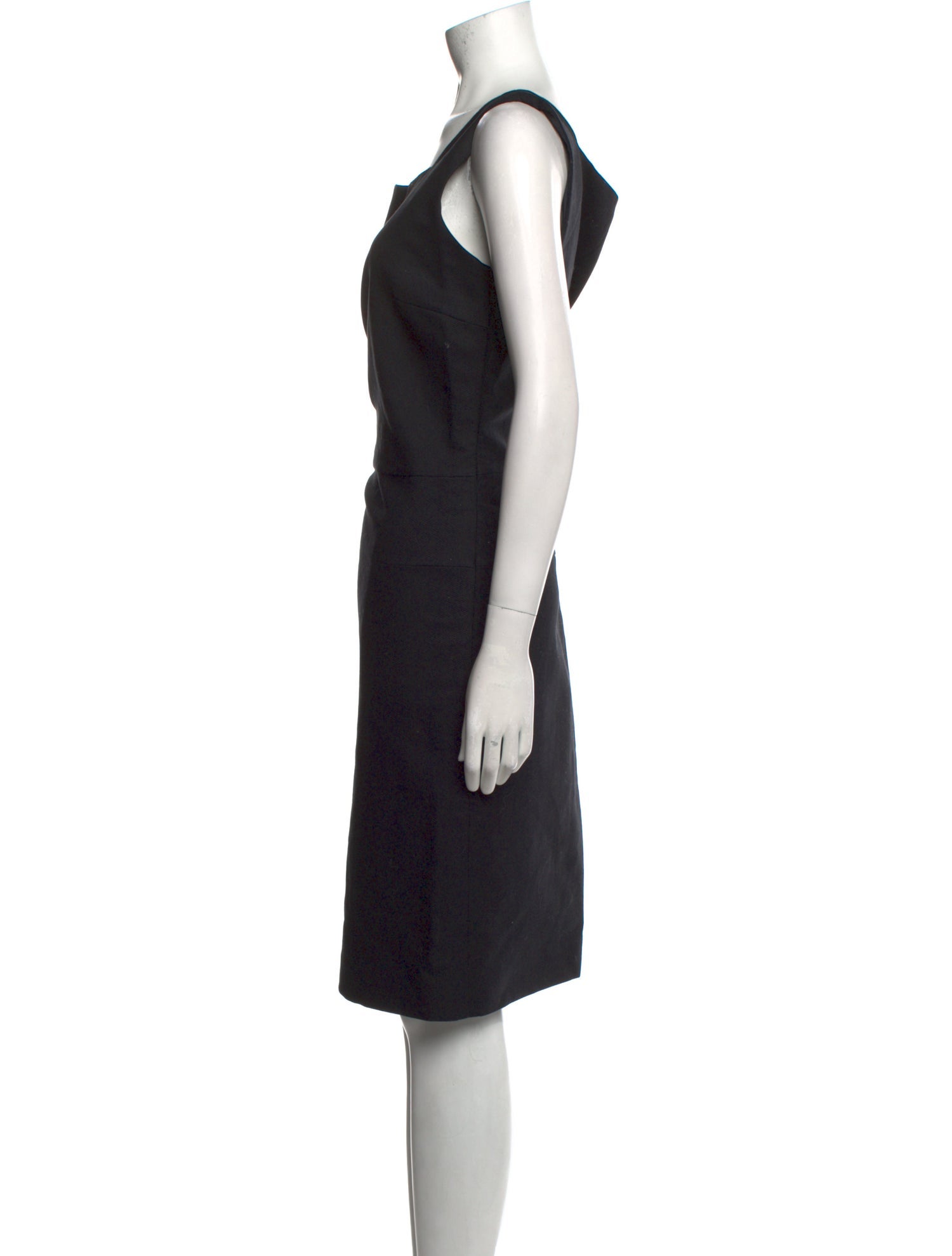 Jil Sander Square Neckline Knee-Length Dress