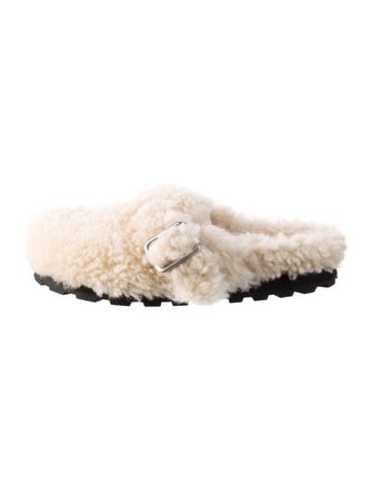 Jil Sander Faux Fur Slides