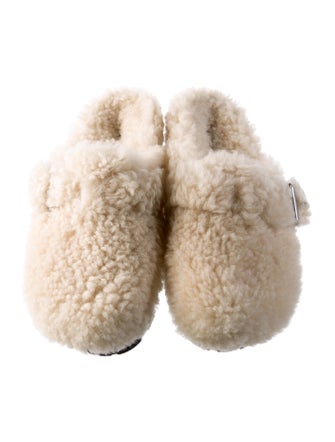 Jil Sander Faux Fur Slides