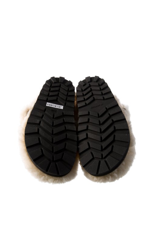 Jil Sander Faux Fur Slides