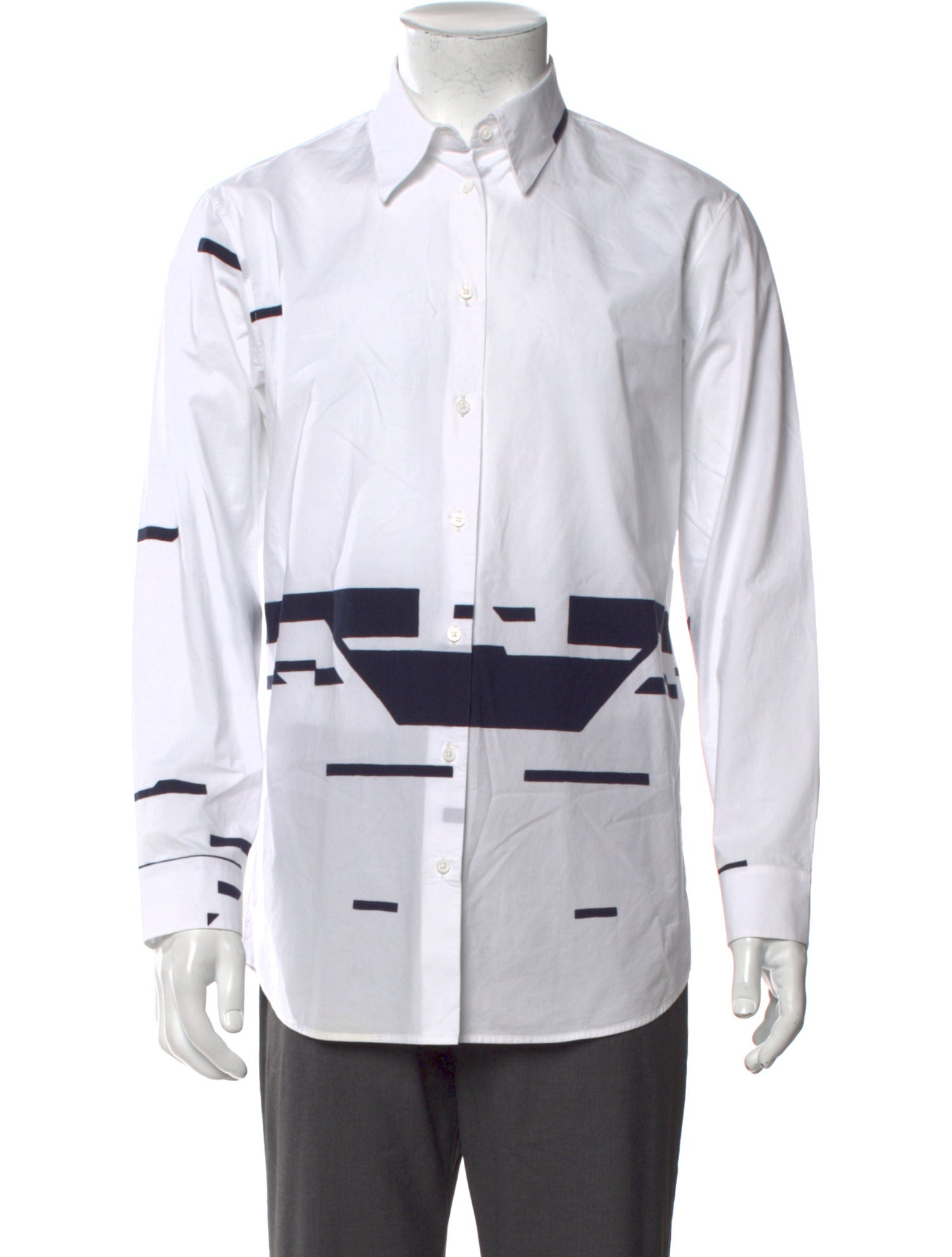 Jil Sander Graphic Print Long Sleeve Shirt