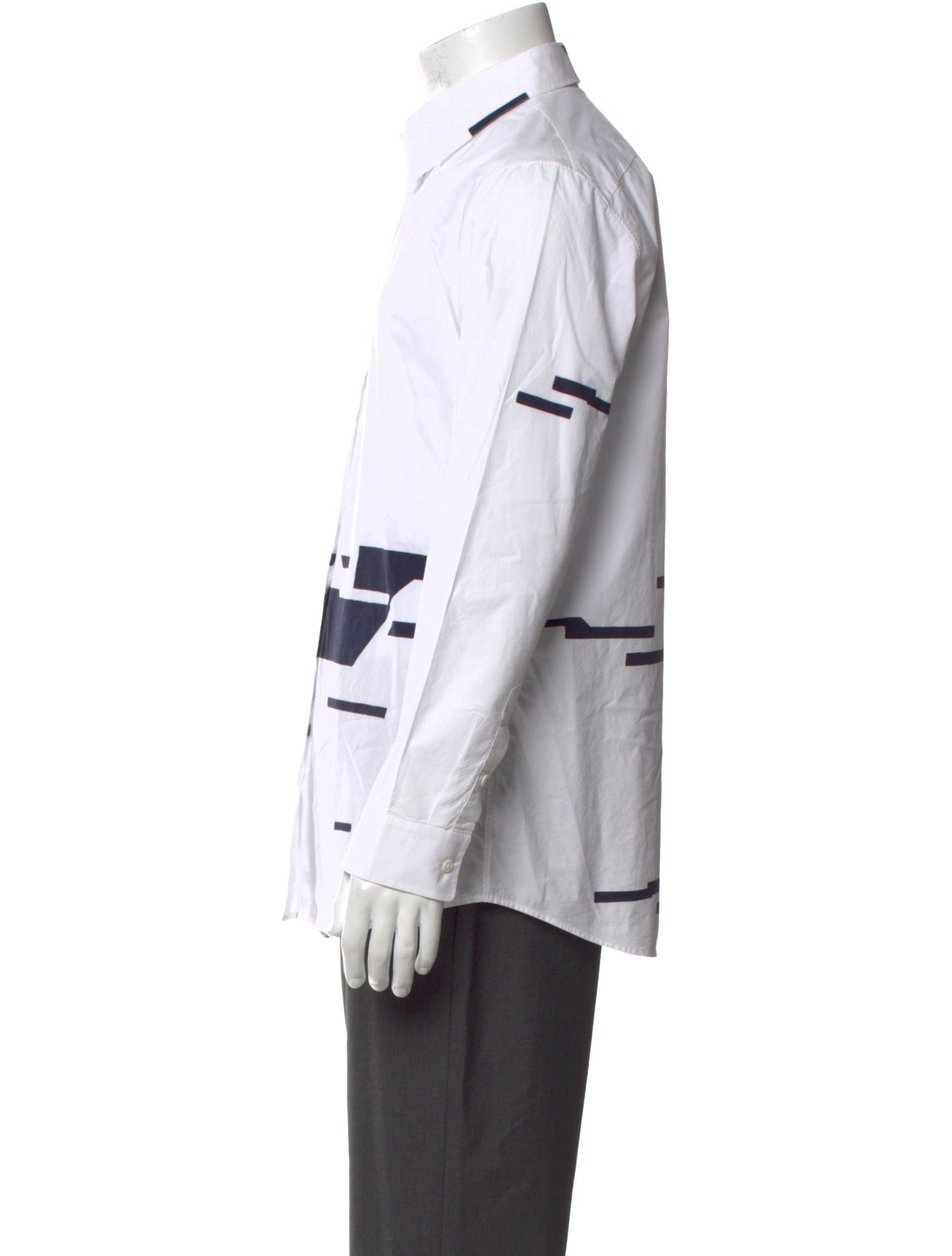 Jil Sander Graphic Print Long Sleeve Shirt