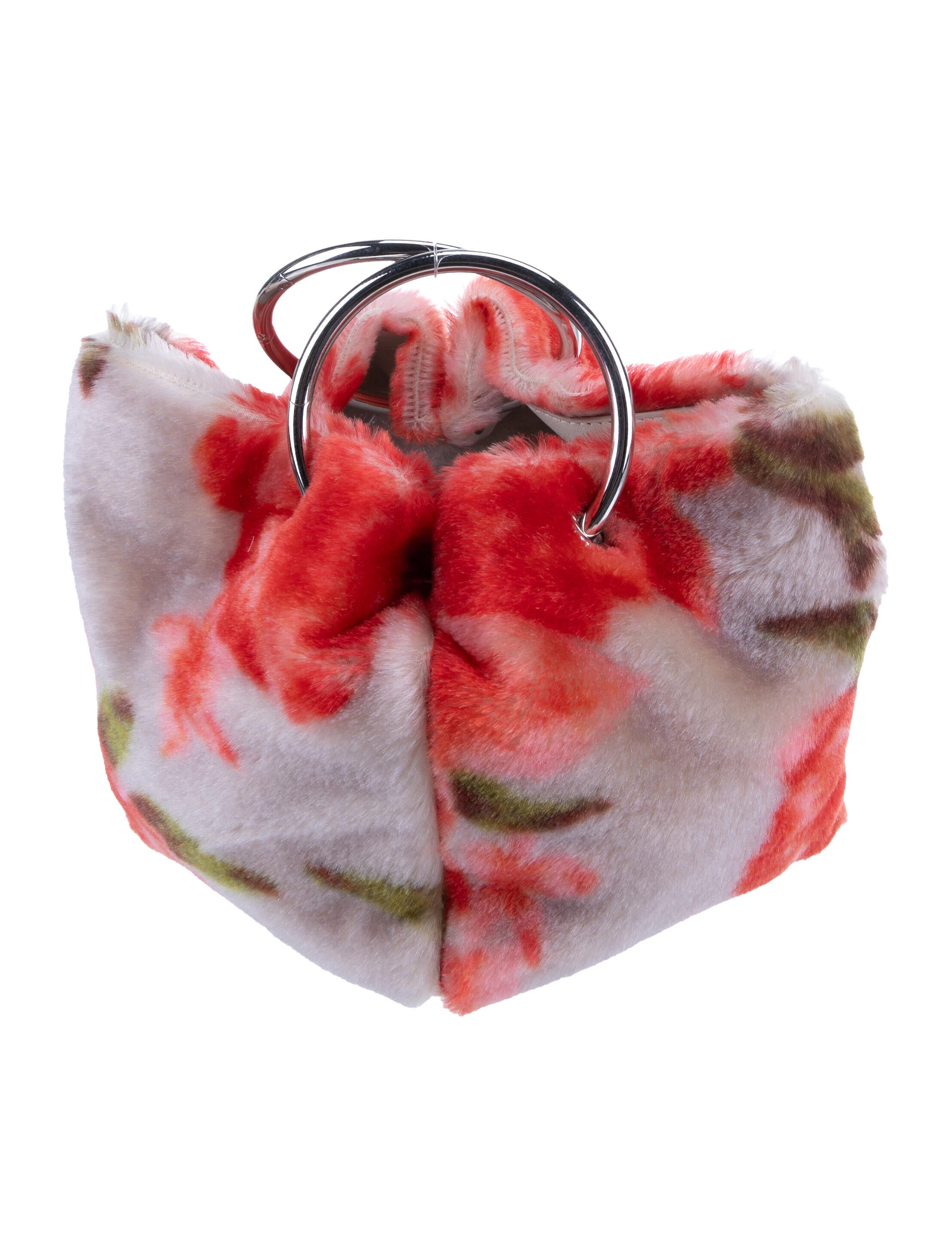 Jil Sander Faux Fur Top Handle Bag