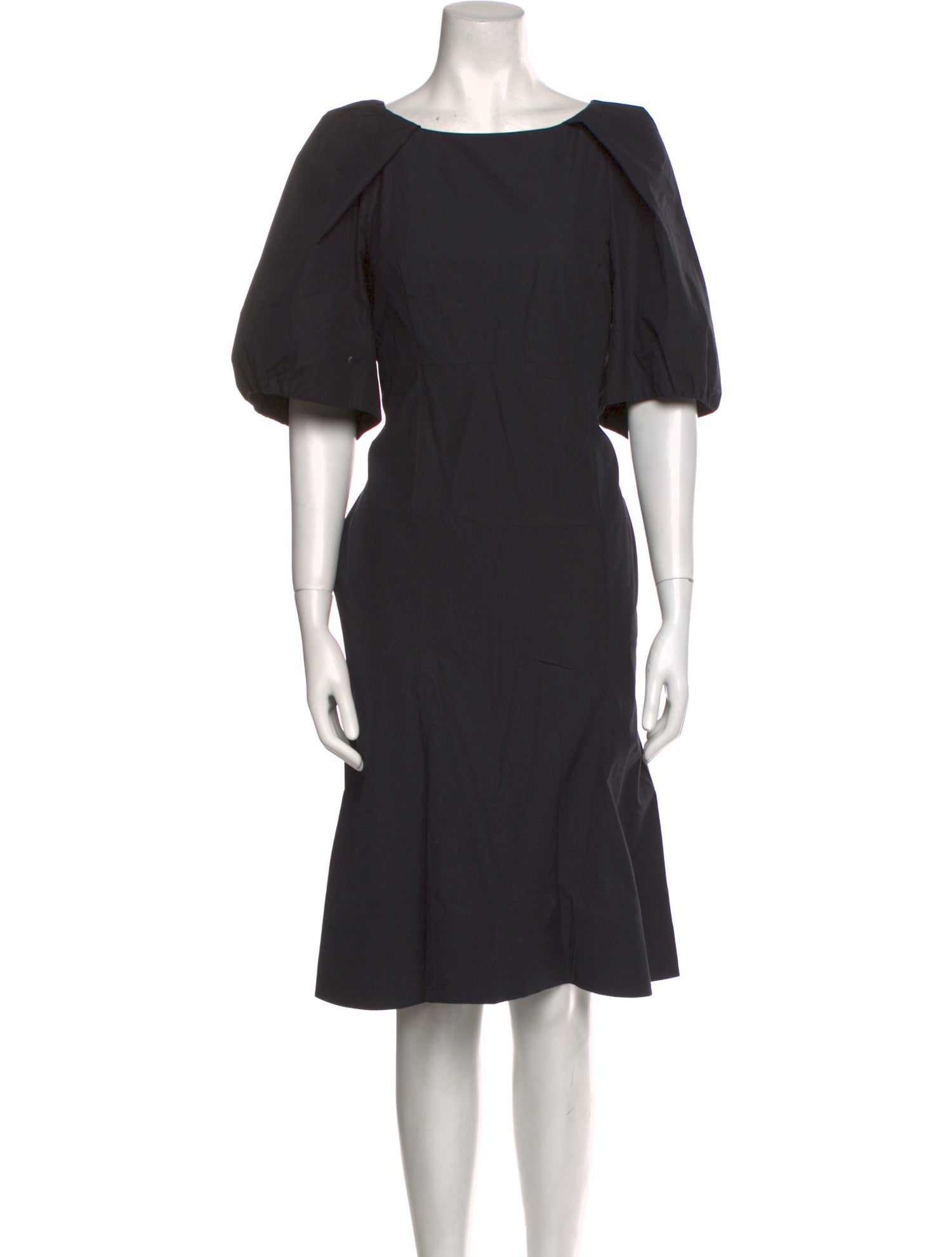 Jil Sander Crew Neck Midi Length Dress