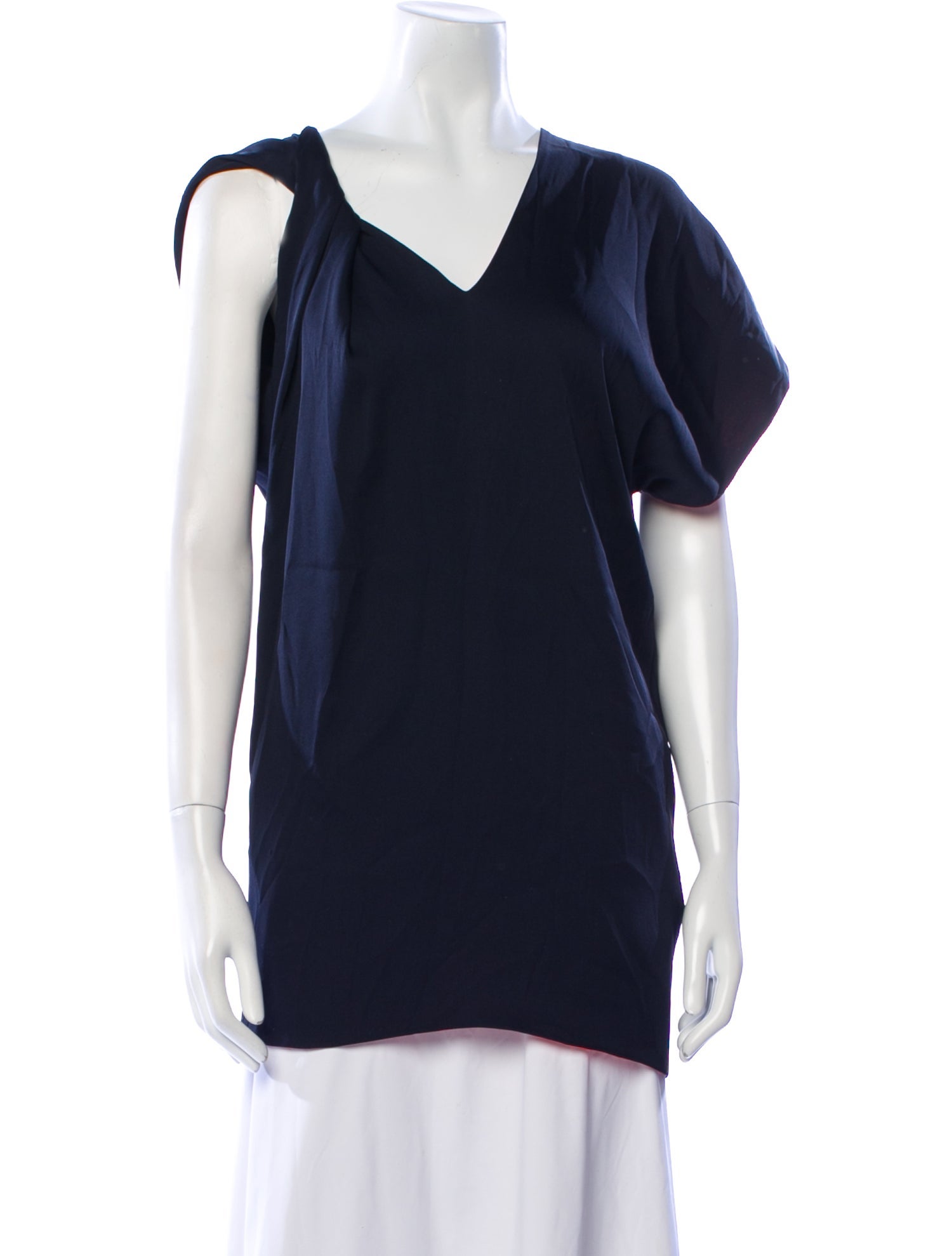 Jil Sander Silk Cowl Neck Top