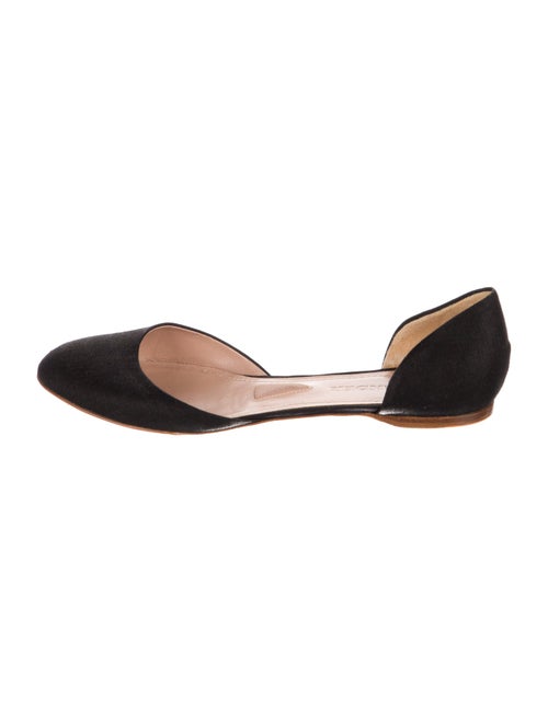 Jil Sander Canvas D'Orsay Flats