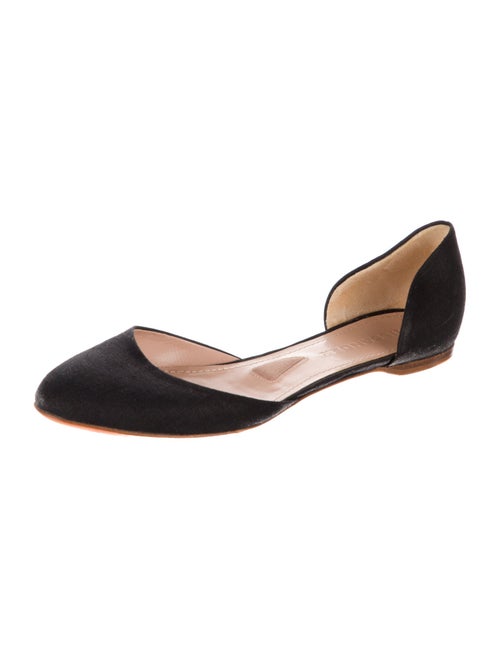 Jil Sander Canvas D'Orsay Flats