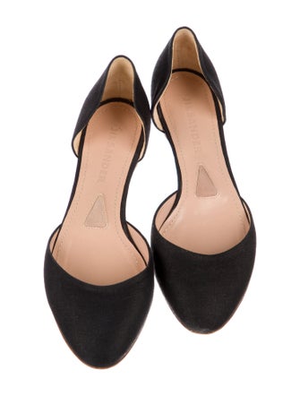 Jil Sander Canvas D'Orsay Flats