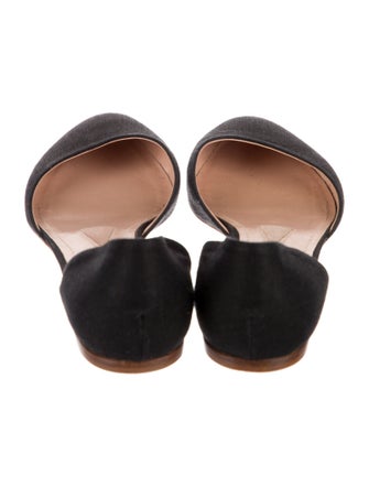 Jil Sander Canvas D'Orsay Flats