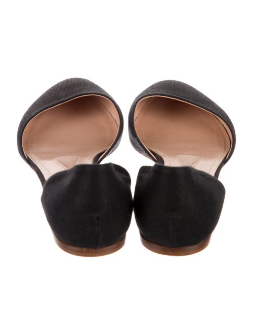 Jil Sander Canvas D'Orsay Flats
