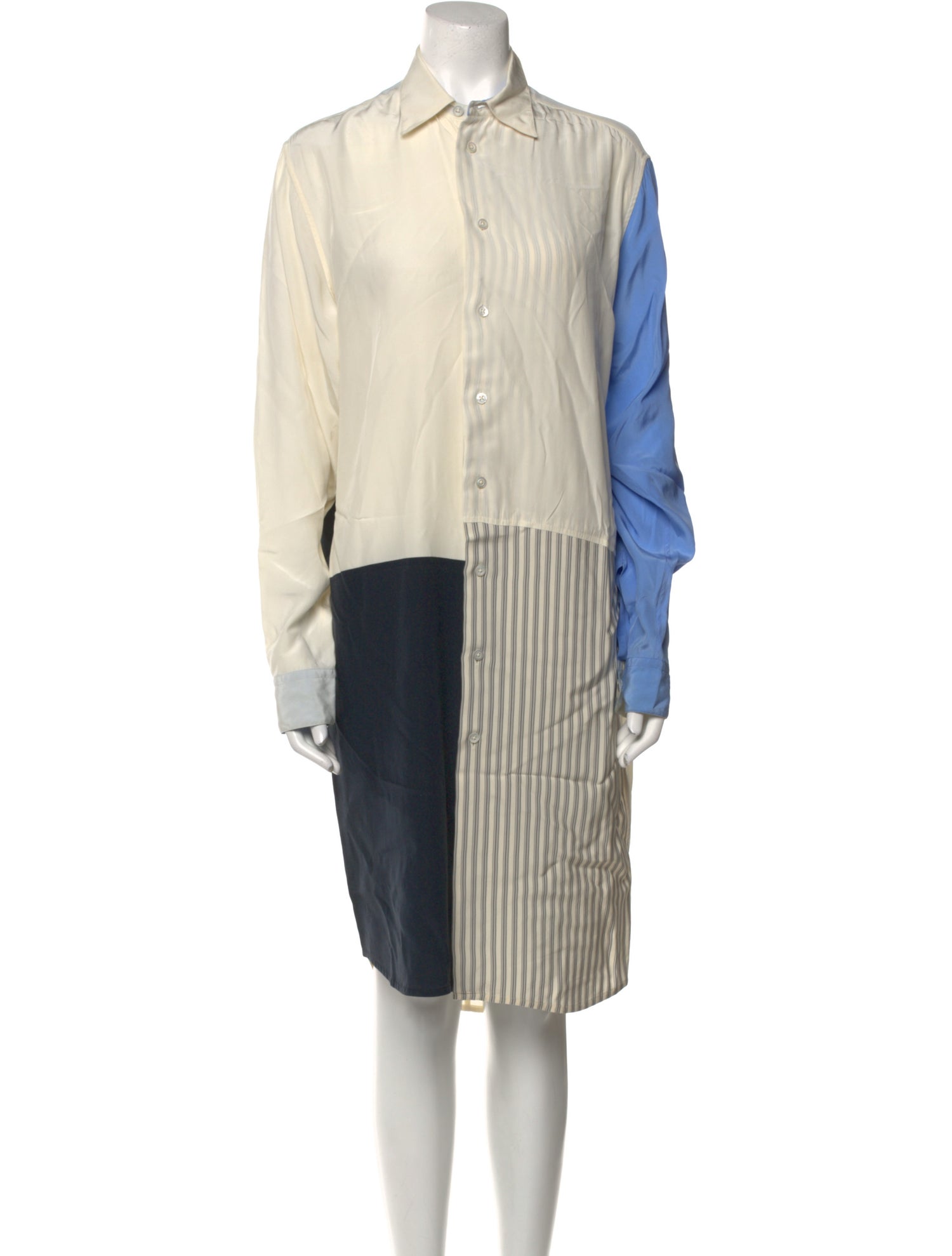 Jil Sander Striped Midi Length Dress