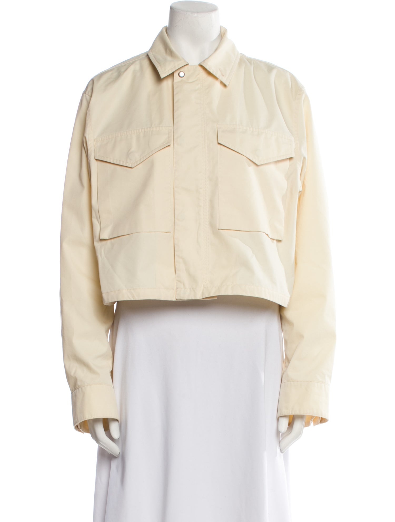 ゆみ Alexander Wang - Off Shoulder Zip Front Sweatshirt in Light