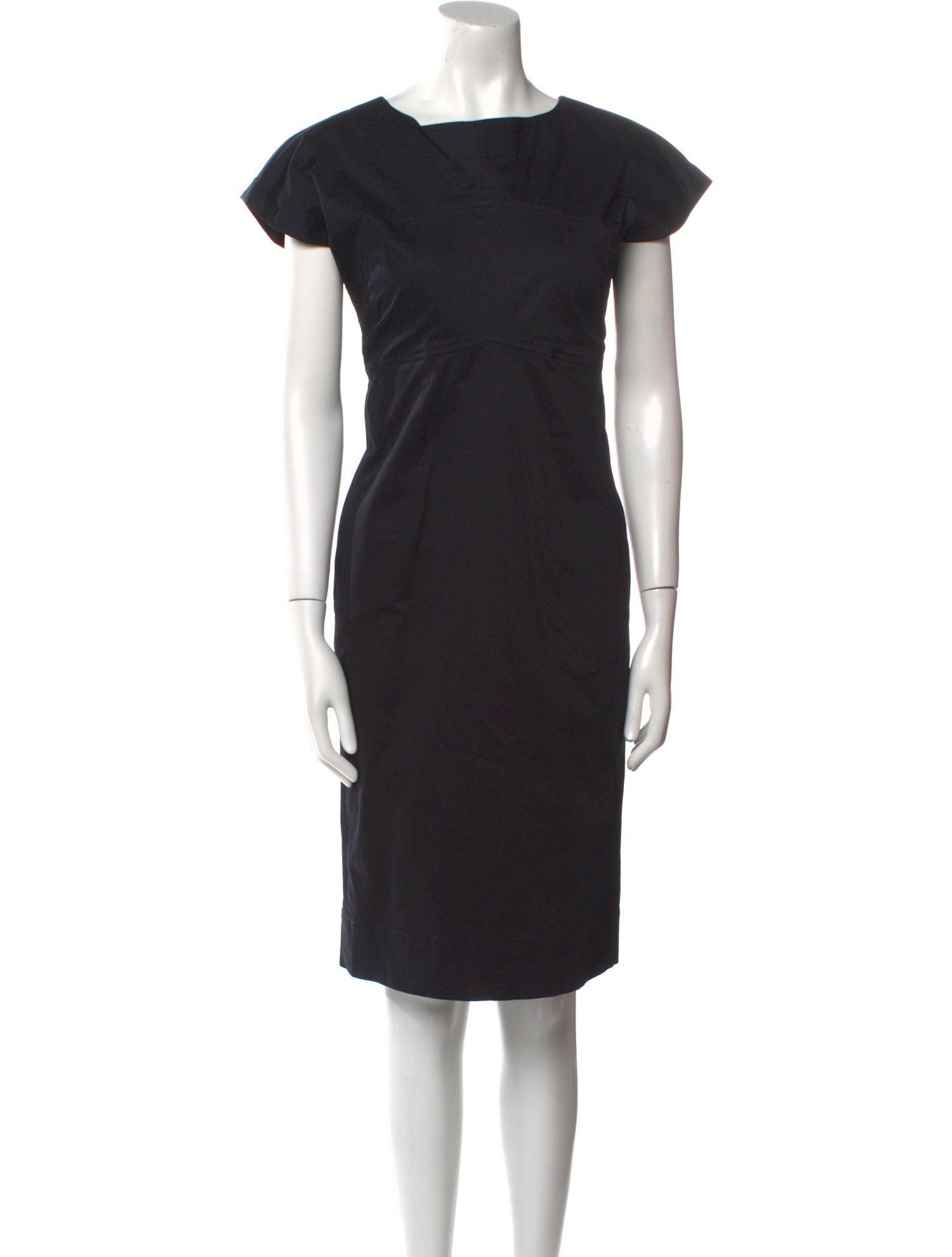 Jil Sander Bateau Neckline Knee-Length Dress