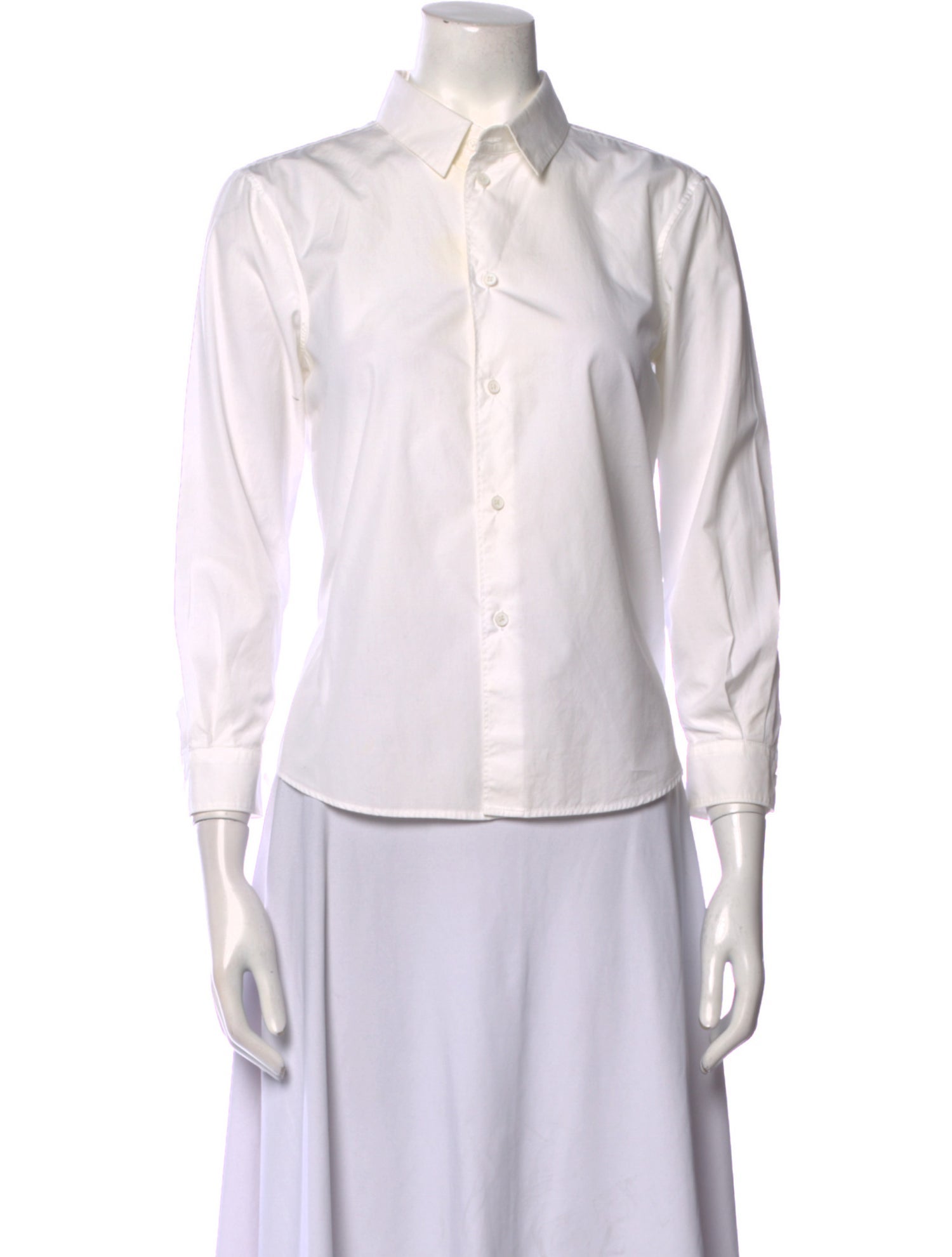 Jil Sander Three-Quarter Sleeve Button-Up Top