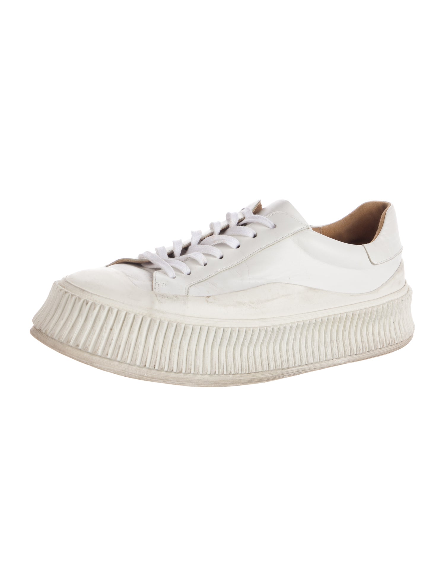 Jil Sander Leather Sneakers