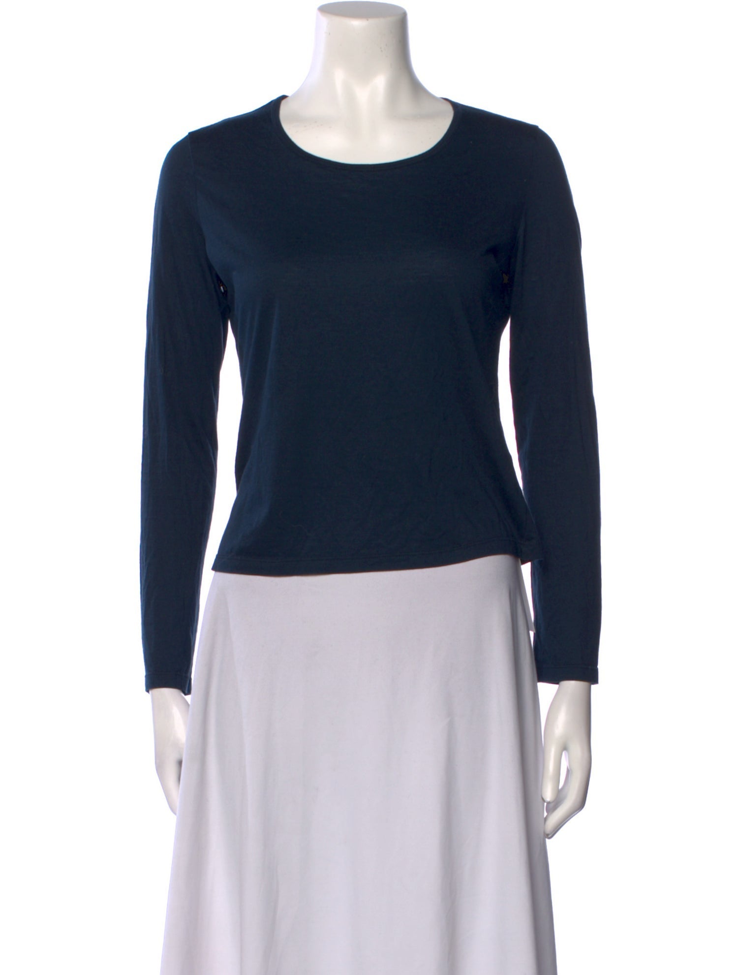 Jil Sander Scoop Neck Long Sleeve Top