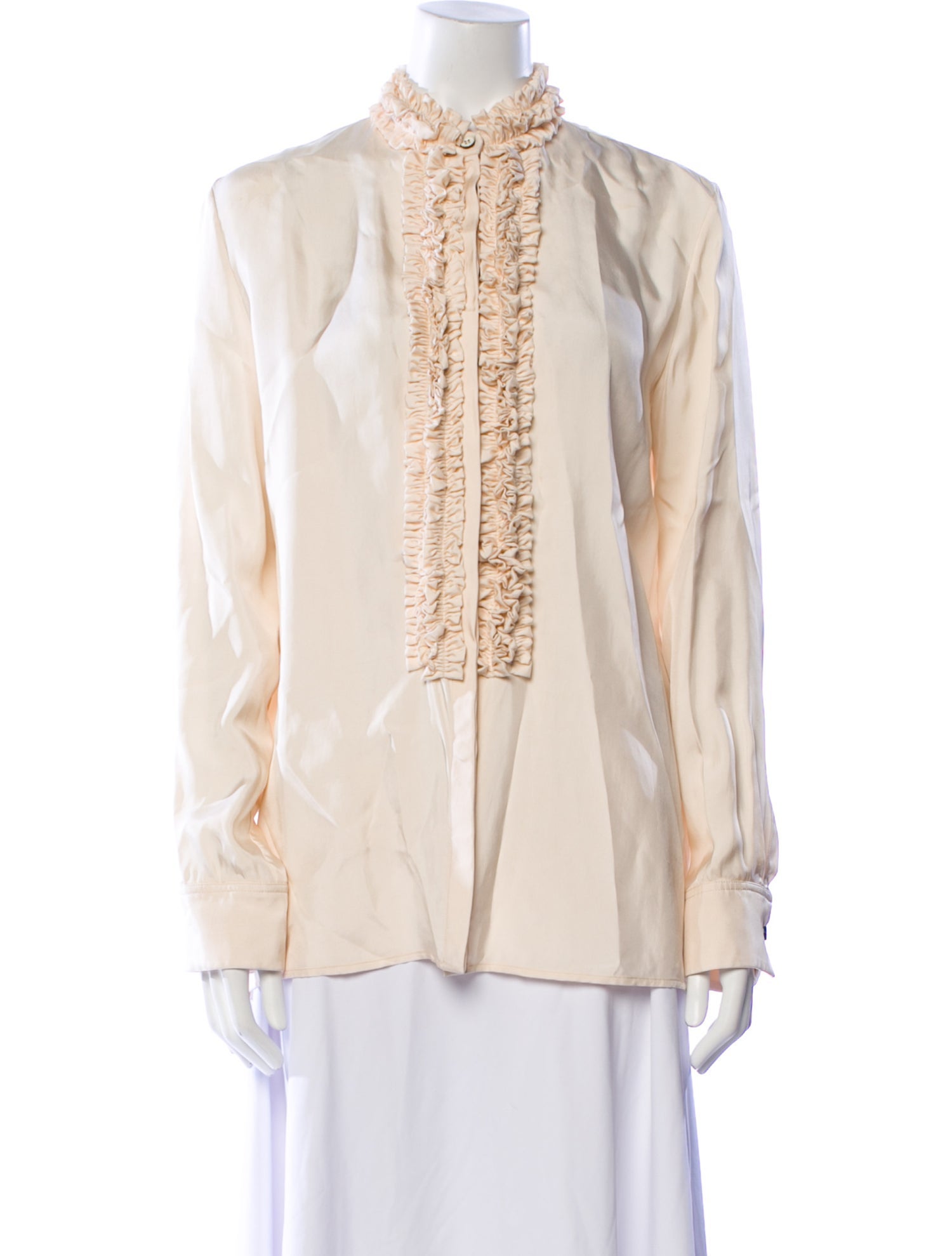 Jil Sander Mock Neck Long Sleeve Blouse w/ Tags