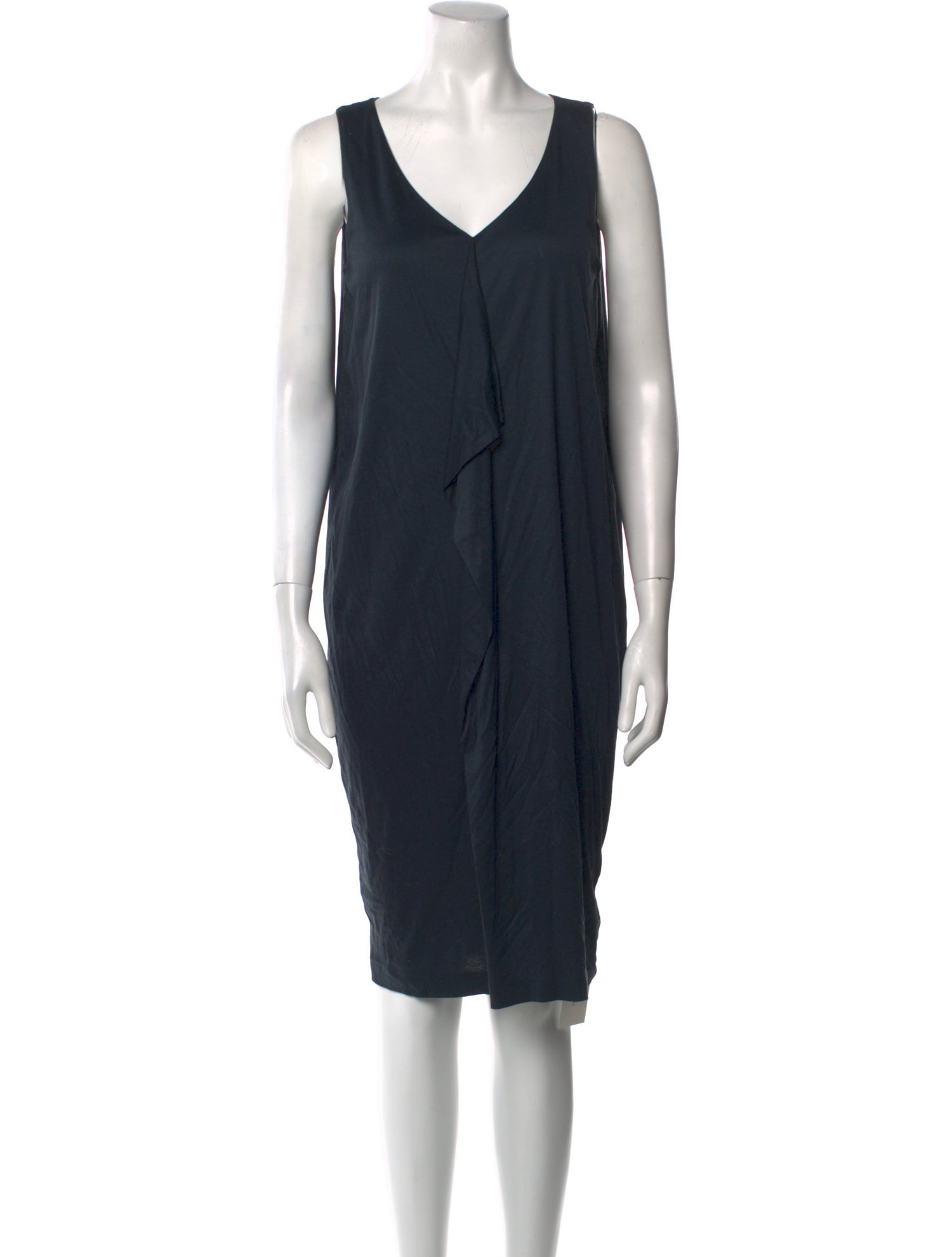 Jil Sander V-Neck Knee-Length Dress
