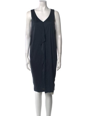 Jil Sander V-Neck Knee-Length Dress