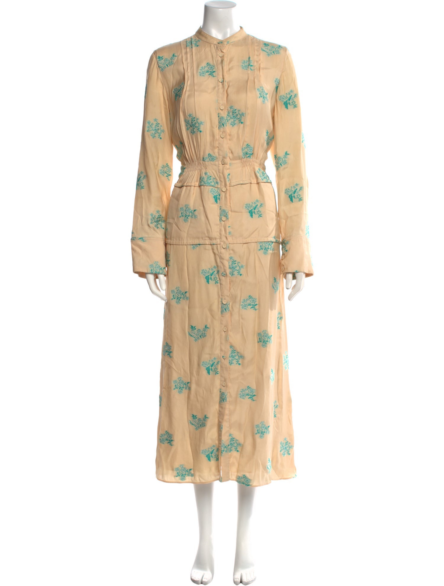 Jil Sander Floral Print Long Dress