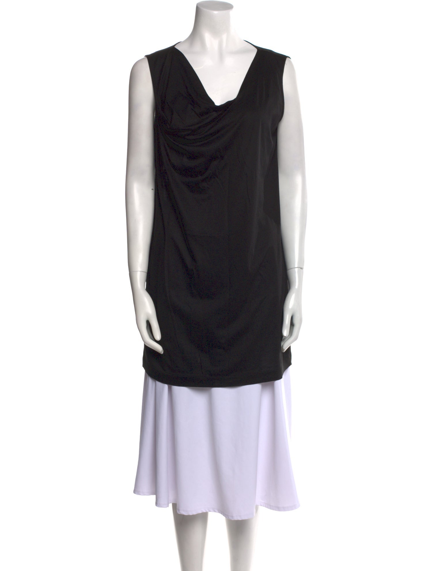 Jil Sander Cowl Neck Sleeveless Tunic