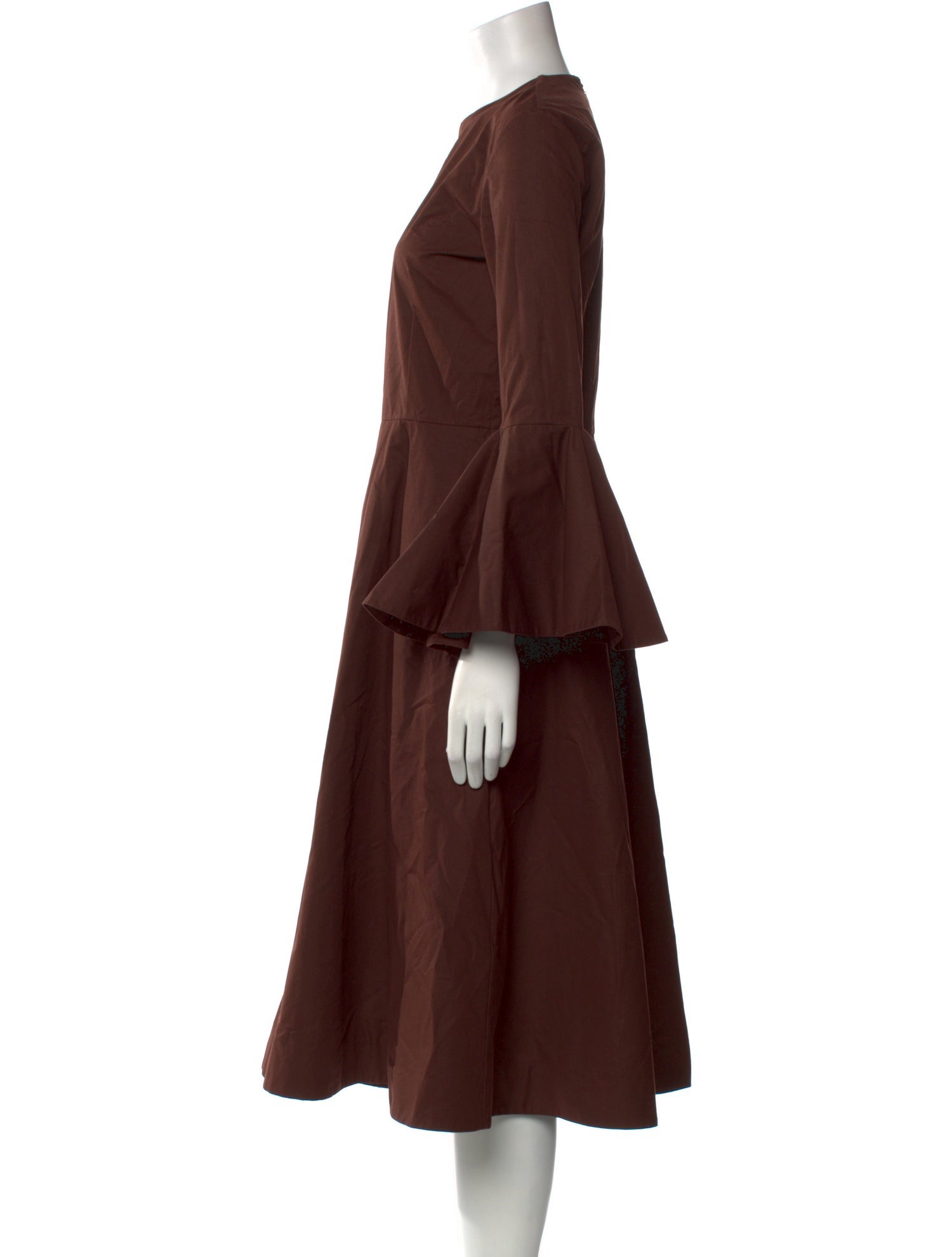 Jil Sander Crew Neck Midi Length Dress