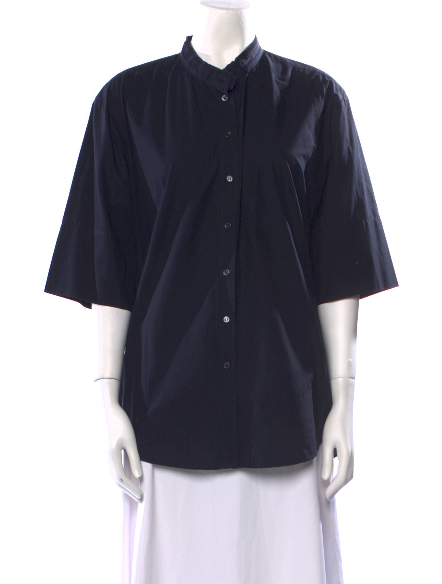 Jil Sander Three-Quarter Sleeve Button-Up Top