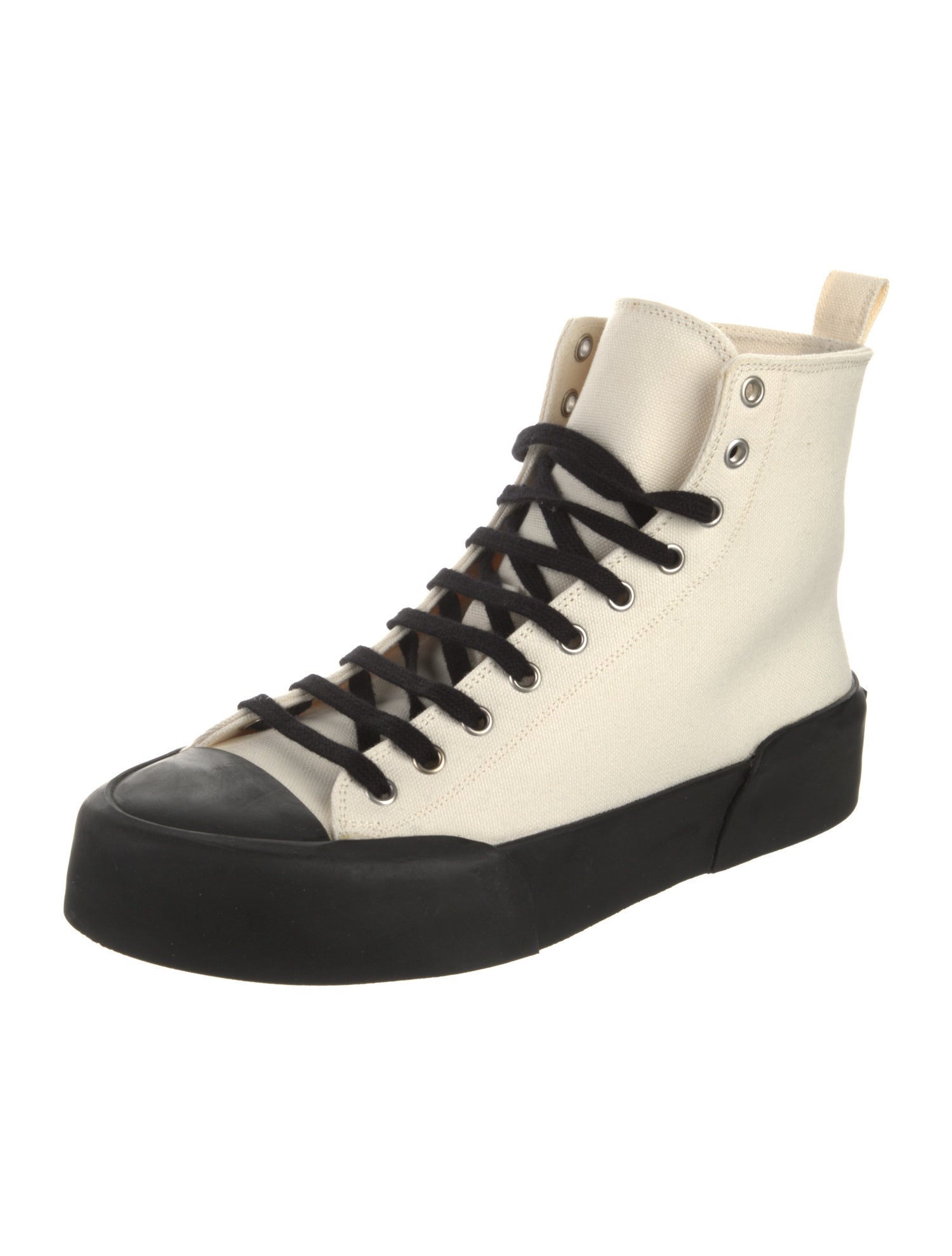 Jil Sander Canvas Lace-Up Boots