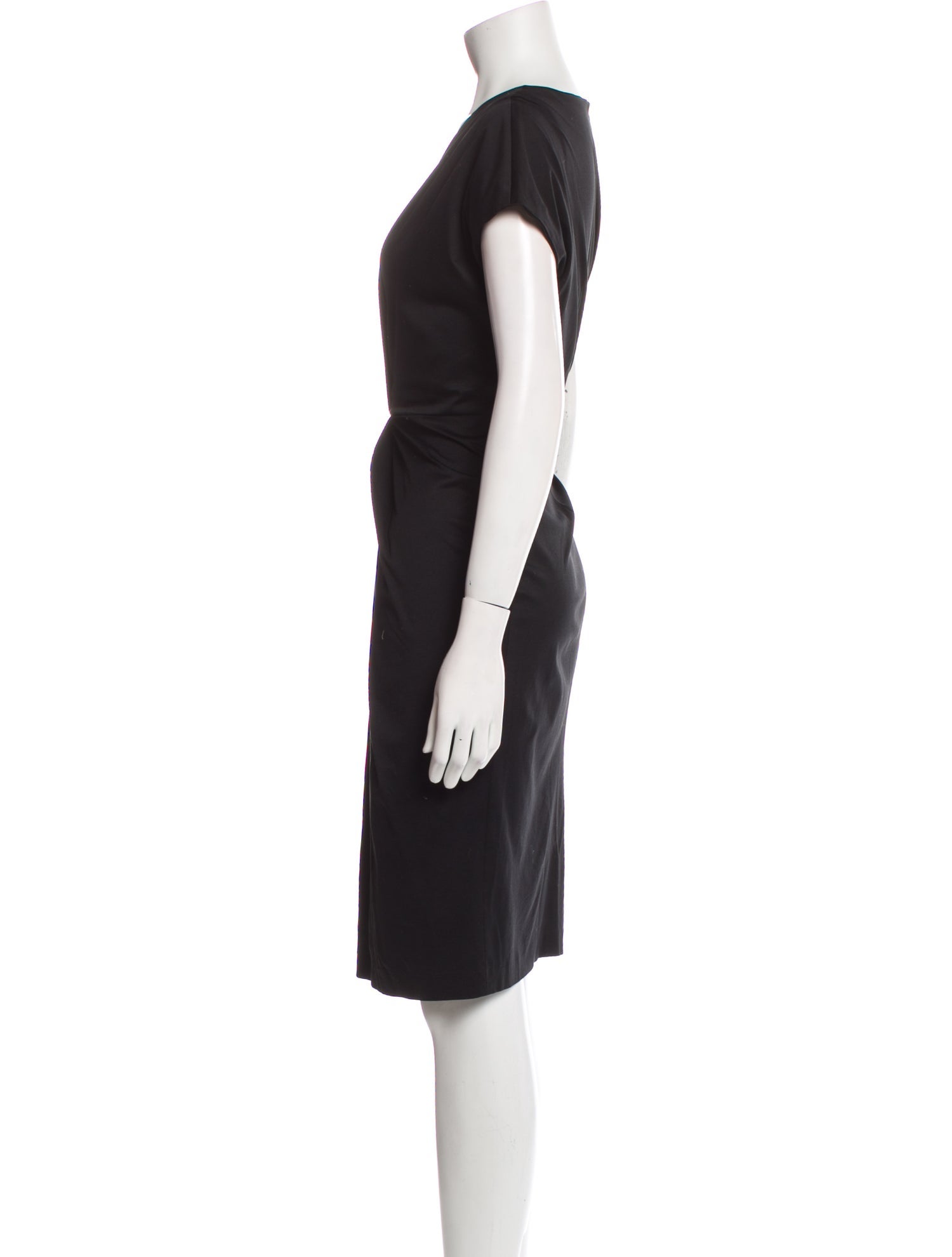 Jil Sander V-Neck Knee-Length Dress