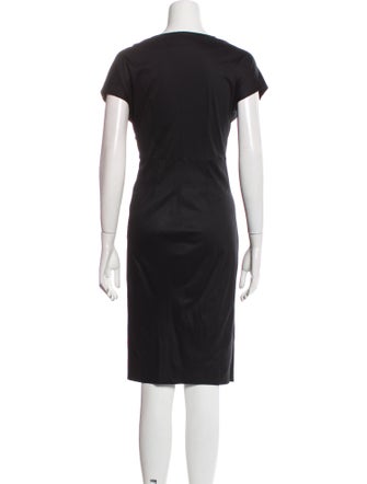 Jil Sander V-Neck Knee-Length Dress