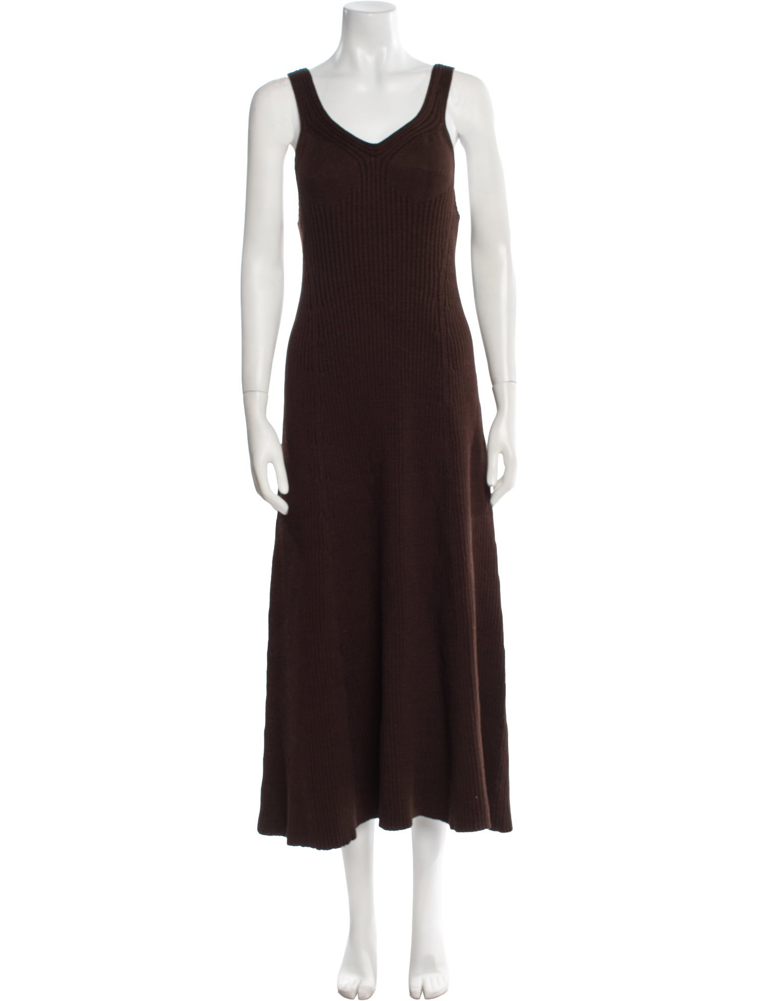 Jil Sander Scoop Neck Midi Length Dress