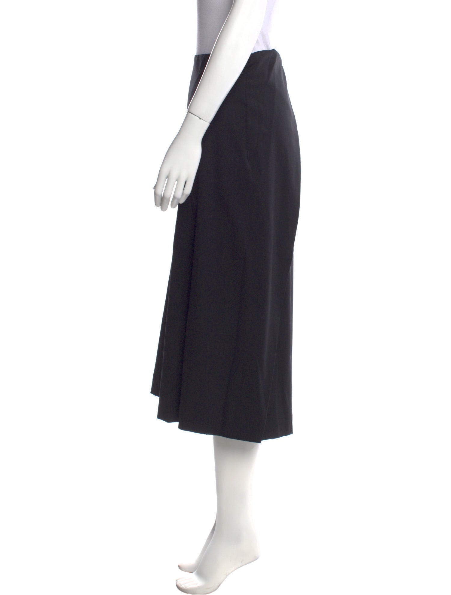 Jil Sander Virgin Wool Midi Length Skirt