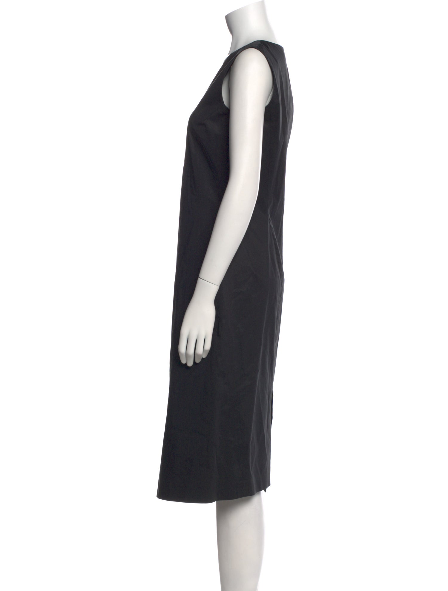 Jil Sander V-Neck Midi Length Dress