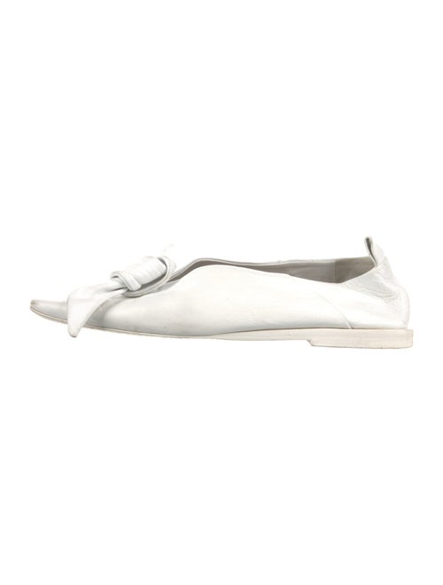Jil Sander Leather Slingback Flats