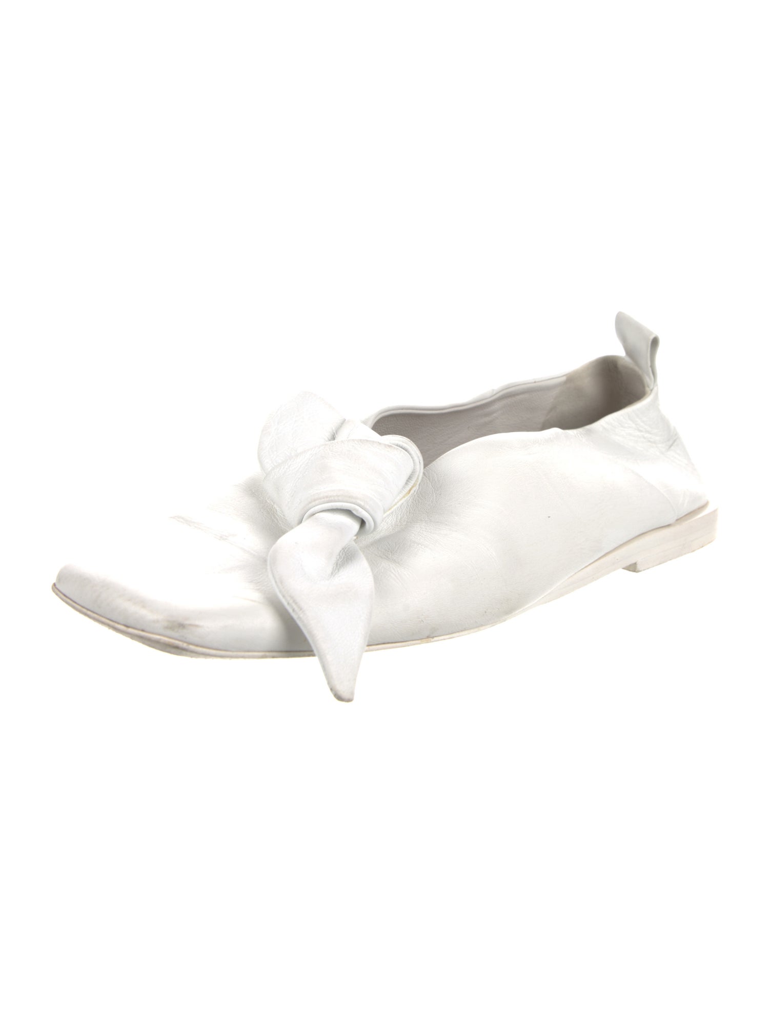 Jil Sander Leather Slingback Flats