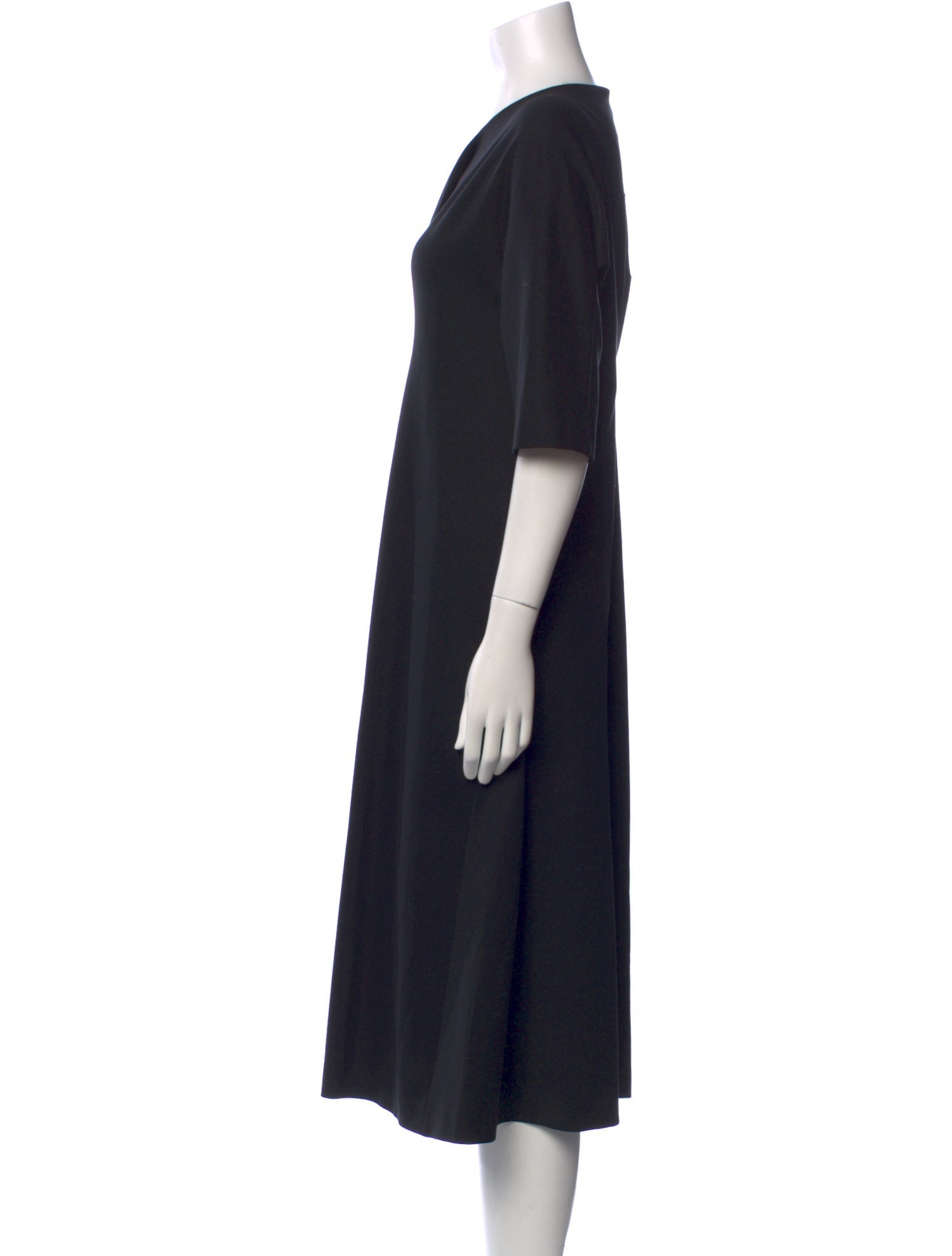 Jil Sander Wool Midi Length Dress