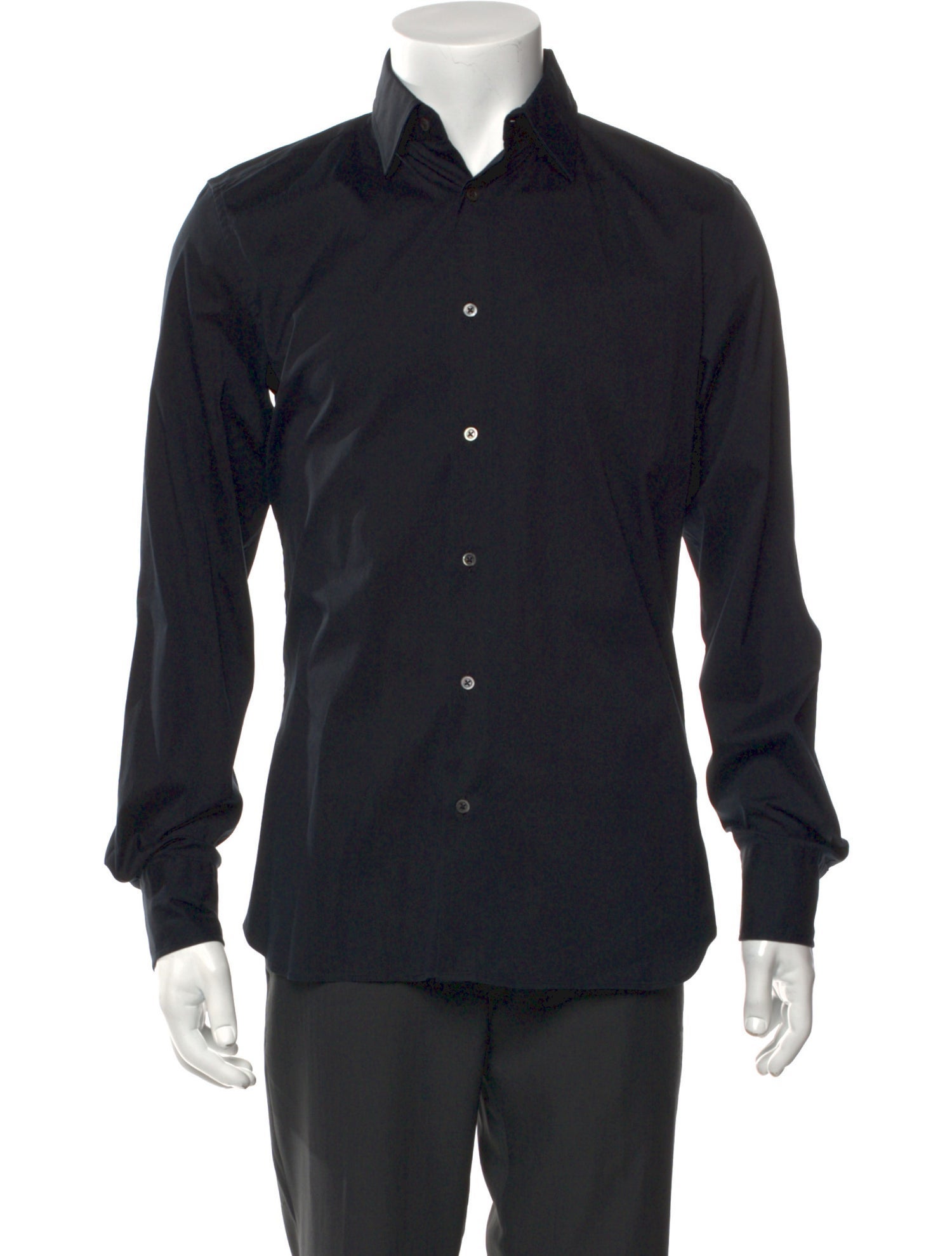 Jil Sander Polka Dot Print Long Sleeve Dress Shirt