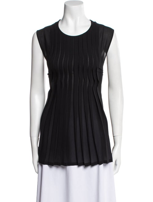 Jil Sander Crew Neck Sleeveless Blouse