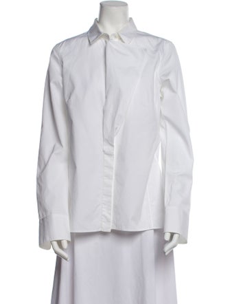 Jil Sander Long Sleeve Button-Up Top