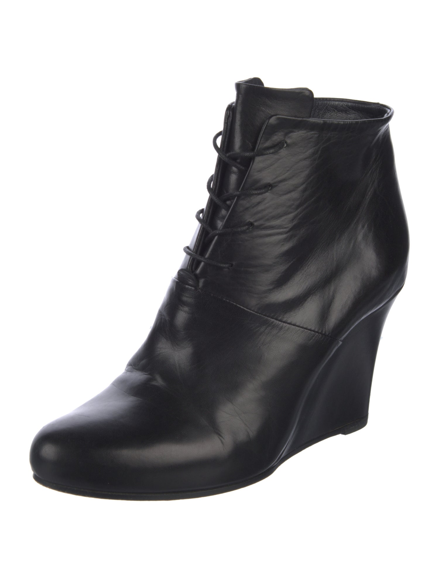 Jil Sander Leather Lace-Up Boots