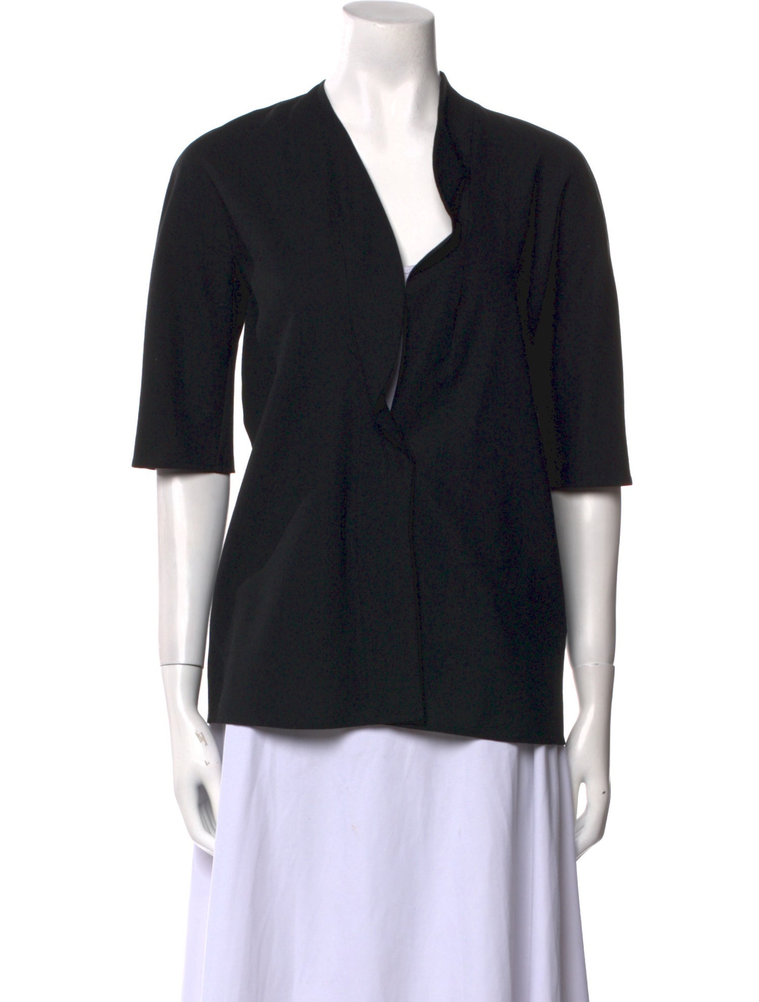 Jil Sander Wool V-Neck Blouse
