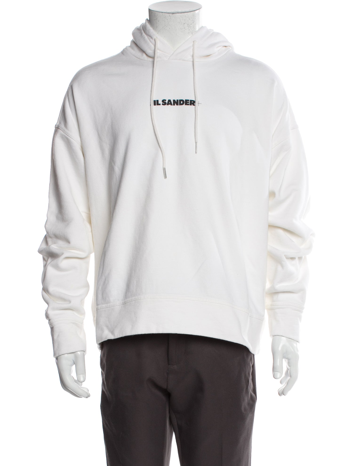 Jil Sander Graphic Print Crew Neck Hoodie