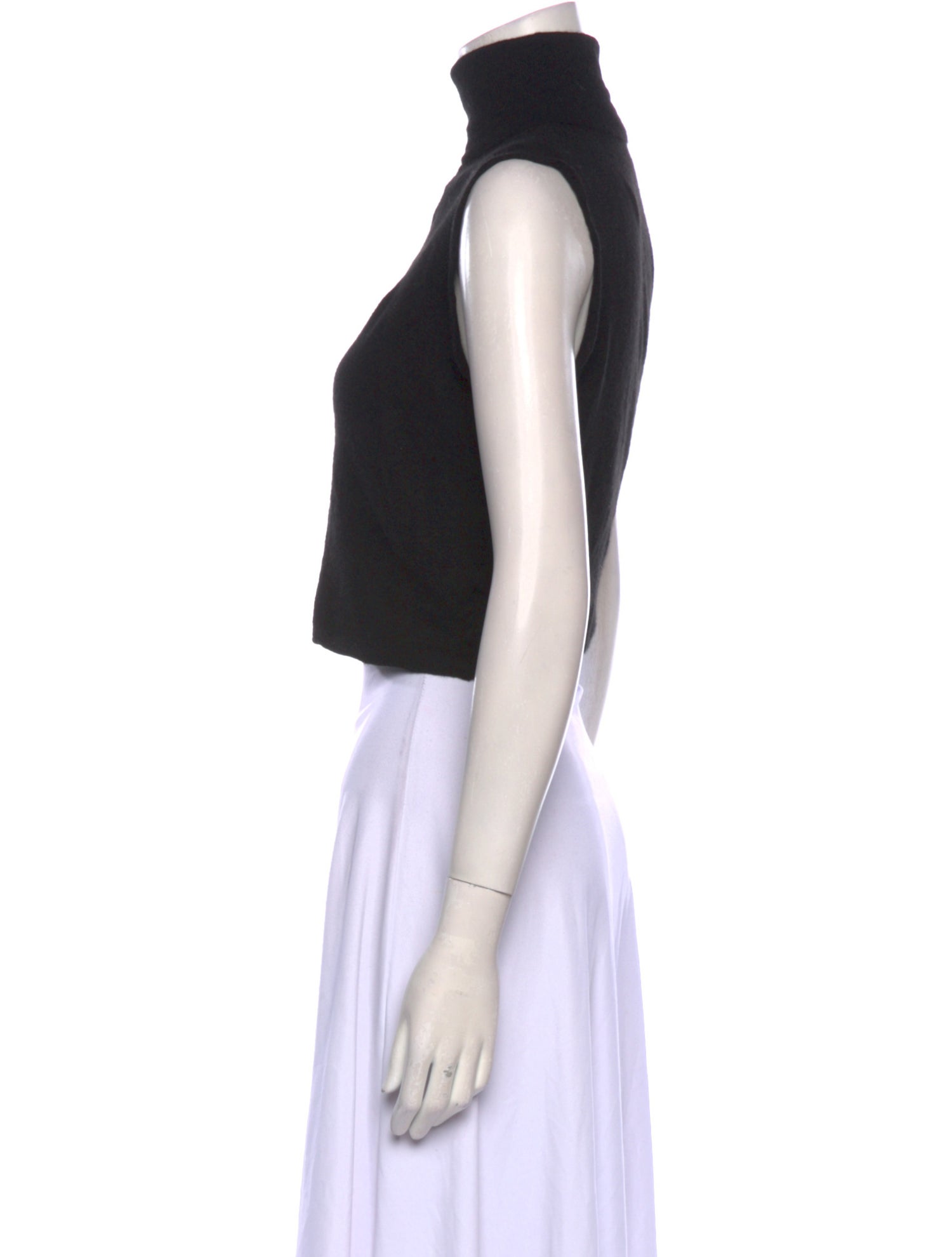 Jil Sander Cashmere Turtleneck Crop Top