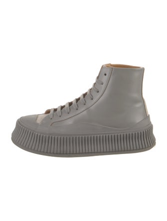 Jil Sander Leather Lace-Up Boots