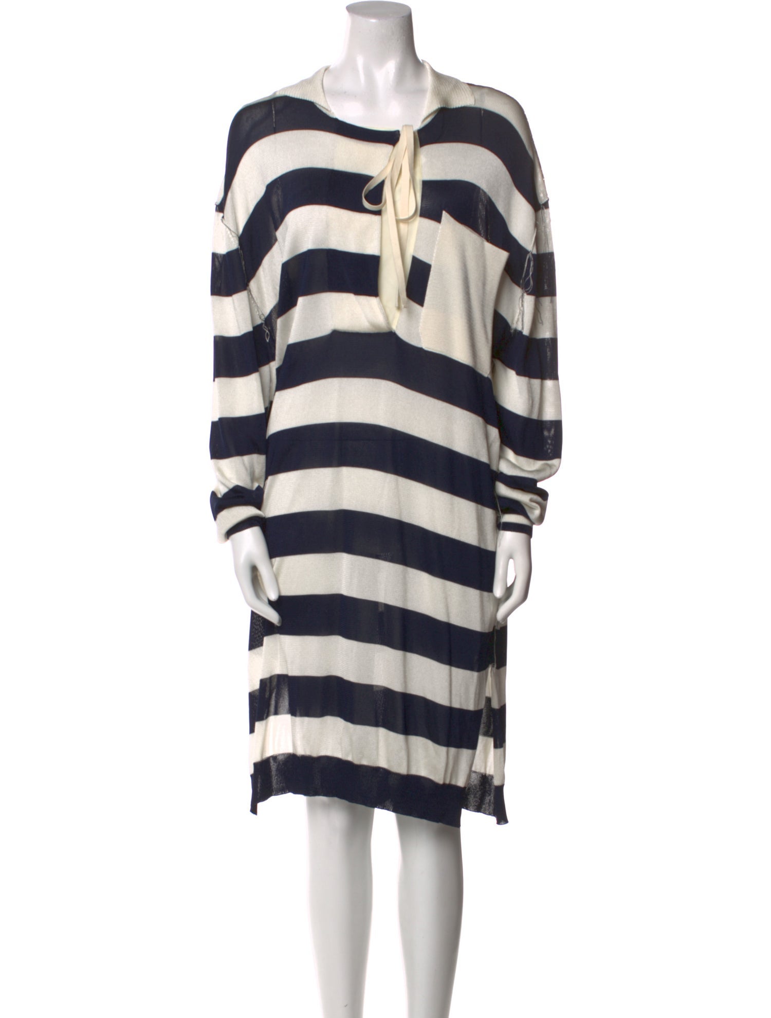 Jil Sander Striped Knee-Length Dress w/ Tags