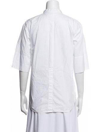 Jil Sander Three-Quarter Sleeve Button-Up Top