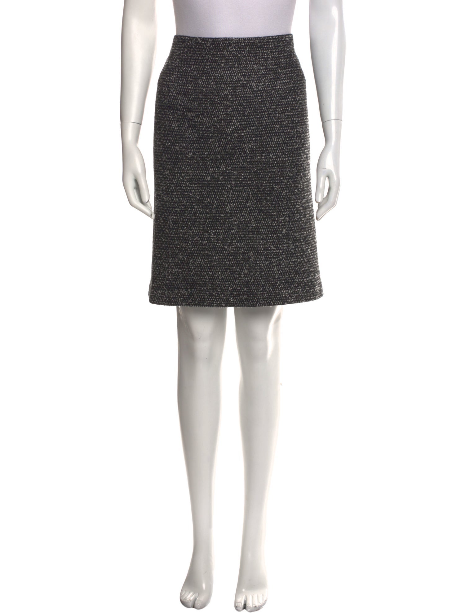 Jil Sander Tweed Pattern Knee-Length Skirt
