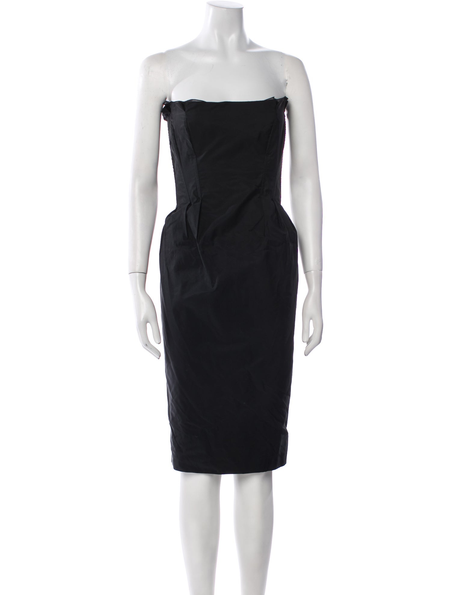 Jil Sander Strapless Mini Dress