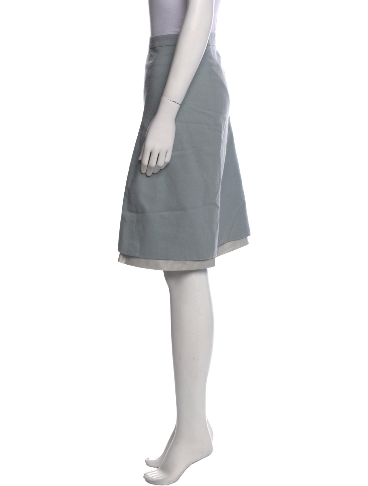 Jil Sander Virgin Wool Knee-Length Skirt