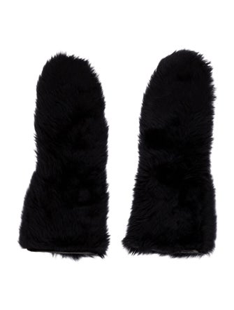 Jil Sander 2023 Lamb Fur Mittens